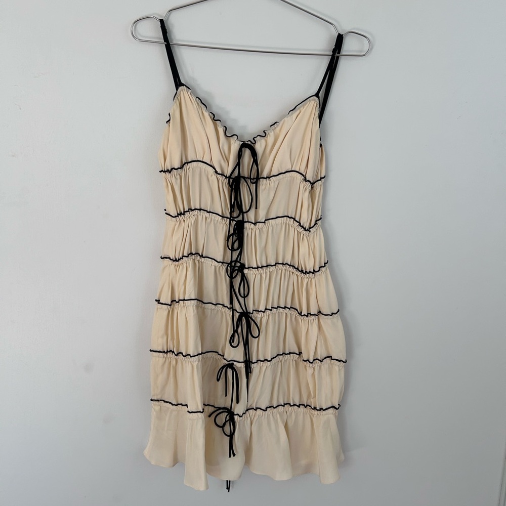 Mirror Palais ruffle mini dress